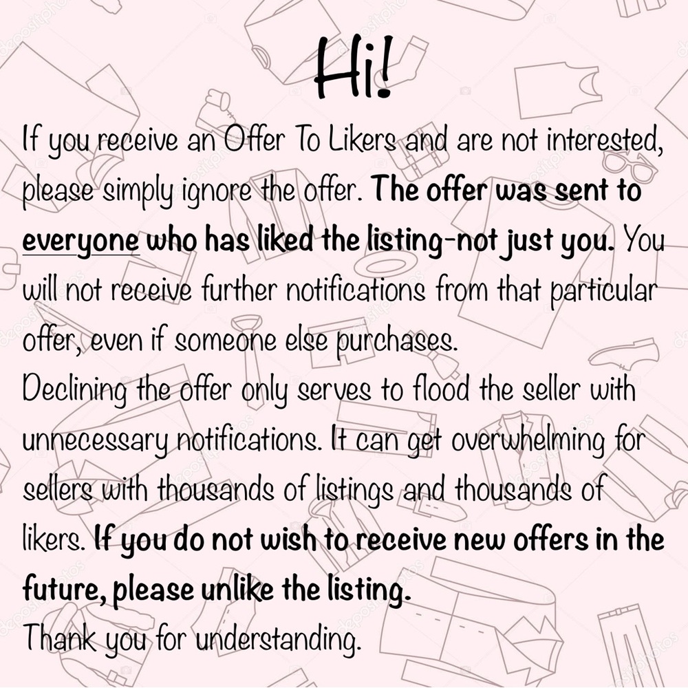 Offer To Likers - Picture 1 of 1